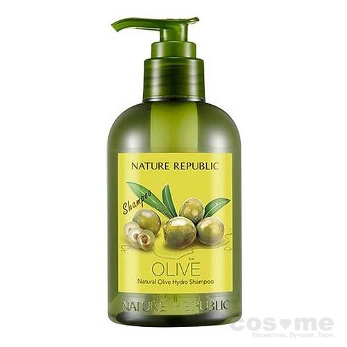 Шампунь для волос увлажняющий с маслом оливы Nature Republic Hair Natural Olive Hydro Shampoo — COS ❤️ ME.RU