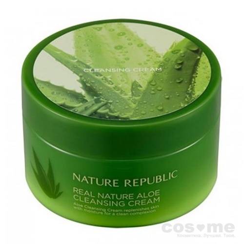Крем очищающий с экстрактом алоэ Nature Republic Real Nature Cleansing Cream (Aloe) — COS ❤️ ME.RU