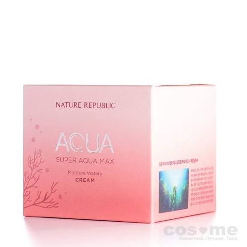 Крем для лица увлажняющий Nature Republic Super Aqua Max Moisture Watery Cream (В работе) — COS ❤️ ME.RU