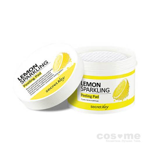 Диски ватные для очищающие Secret Key Lemon Sparkling Peeling Padd — COS ❤️ ME.RU