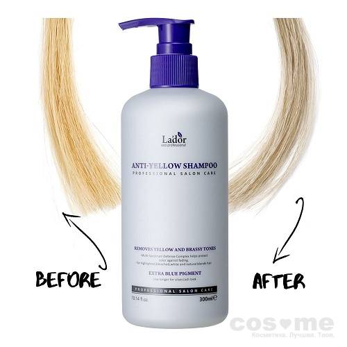 Шампунь против желтизны волос La’dor Anti Yellow Shampoo  — COS ❤️ ME.RU