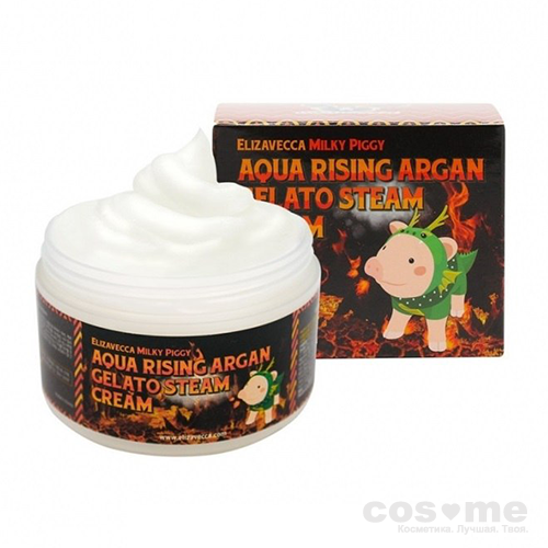 Крем для лица паровой увлажняющий Elizavecca Aqua Rising Argan Gelato Steam Cream — COS ❤️ ME.RU