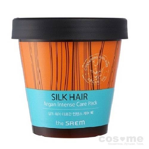 Маска интенсивная для волос The Saem Silk Hair Argan Intense Care Pack — COS ❤️ ME.RU