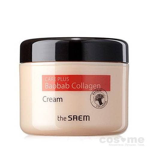 Крем коллагеновый баобаб The Saem Care Plus Baobab Collagen Cream  — COS ❤️ ME.RU