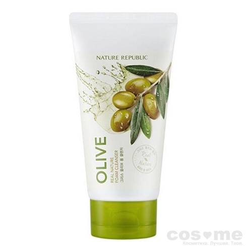Пенка для умывания с маслом оливы Nature Republic Real Nature Olive Foam Cleanser — COS ❤️ ME.RU