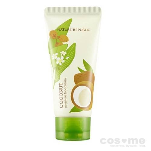 Крем для ног увлажняющий с маслом кокоса Nature Republic Foot &amp; Nature Coconut Moisture Foot Cream — COS ❤️ ME.RU