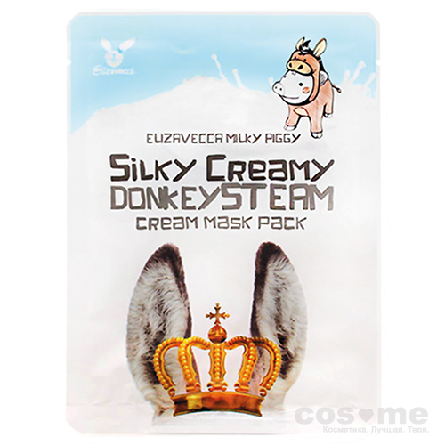 Маска тканевая с паровым кремом Elizavecca Silky Creamy donkey Steam Cream Mask Pack — COS ❤️ ME.RU