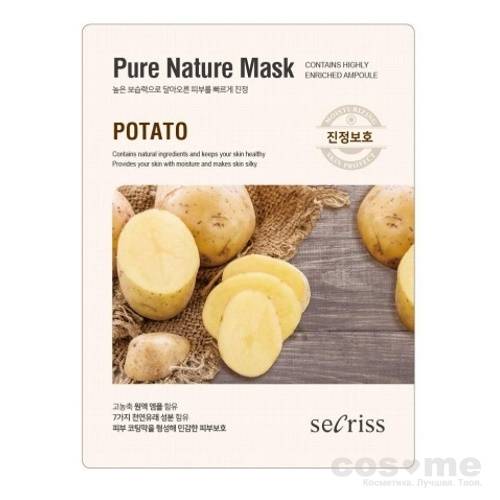 Маска для лица тканевая с картофелем Anskin Secriss Pure Nature Mask Pack - Potato — COS ❤️ ME.RU