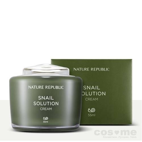 Крем для лица с улиточным экстрактом Nature Republic Snail Solution Cream — COS ❤️ ME.RU