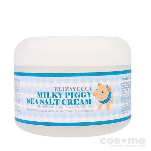 Крем для лица омолаживающий Elizavecca Milky Piggy Sea Salt Cream — COS ❤️ ME.RU