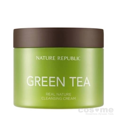 Крем очищающий с экстрактом зеленого чая Real Nature Cleansing Cream (Green Tea) — COS ❤️ ME.RU