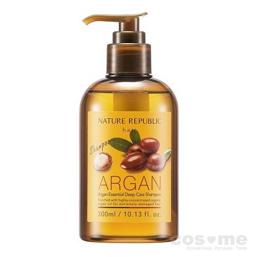 Шампунь для волос восстанавливающий с арганой Nature Republic Argan Essential Deep Care Shampoo — COS ❤️ ME.RU