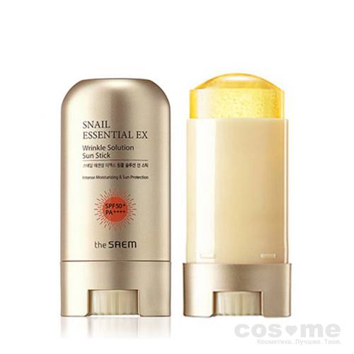 Стик улиточный солнцезащитный THE SAEM Snail Essential EX Wrinkle Solution Sun Stick — COS ❤️ ME.RU