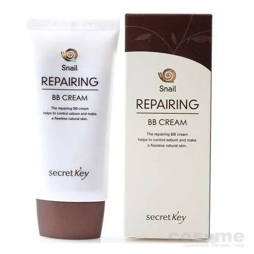 Крем ББ интенсивно обновляющий с муцином улитки Secret Key Snail Repairing B.B cream — COS ❤️ ME.RU
