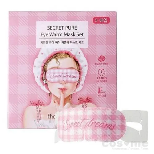 Тепловая маска для глаз The Saem Secret Pure Eye Warm Mask — COS ❤️ ME.RU