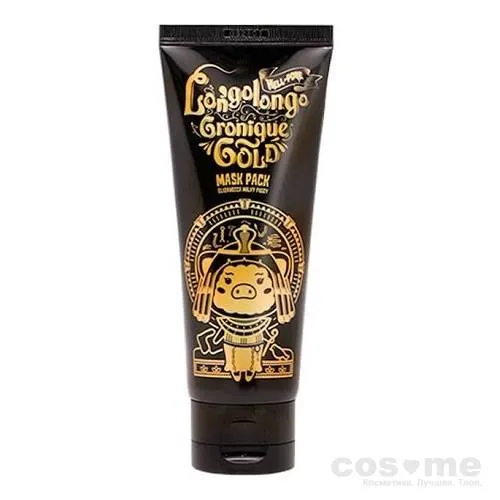 Маска-плёнка Elizavecca Hell-Pore Longolongo Gronique Gold Mask Pack Плёночная маска для лица с коллоидным золотом.