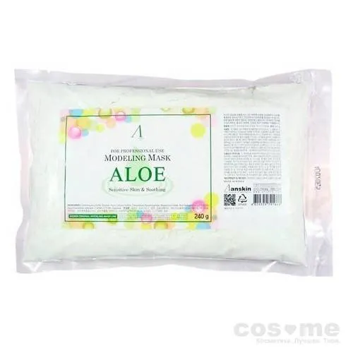 Маска альгинатная с экстрактом алоэ успокаивающая Anskin Original Aloe Modeling Mask — COS ❤️ ME.RU