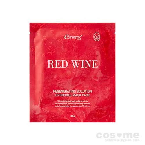 Маска для лица гидрогелевая Esthetic House RED WINE REGENERATING SOLUTION HYDROGEL MASK — COS ❤️ ME.RU