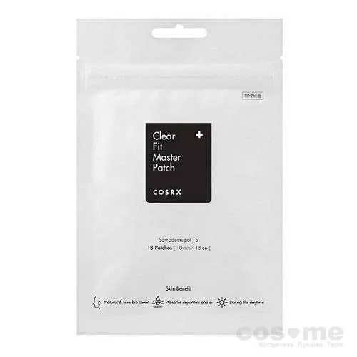 Патчи от акне CosRX Clear Fit Master Patch Ультратонкие гидроколлоидные патчи против воспалений.
