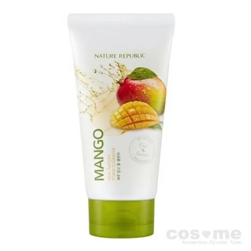 Пенка для умывания с экстрактом манго Nature Republic Real Nature Mango Foam Cleanser Пенка для умывания с экстрактом манго