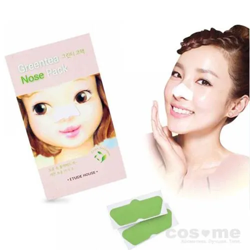 Патч очищающий для носа ETUDE HOUSE Greentea Nose Pack AD  — COS ❤️ ME.RU