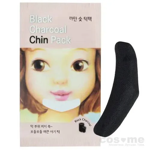 Патчи для подбородка от черных точек с древесным углем ETUDE HOUSE Black Charcoal Chin pack — COS ❤️ ME.RU