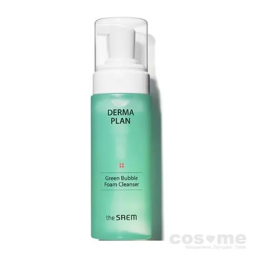 Пенка для умывания The Saem Derma Plan Green Bubble Foam Cleanser  — COS ❤️ ME.RU
