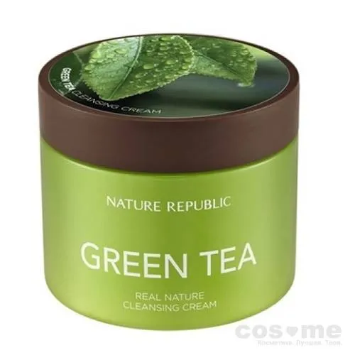 Крем очищающий с экстрактом зеленого чая Real Nature Cleansing Cream (Green Tea) — COS ❤️ ME.RU