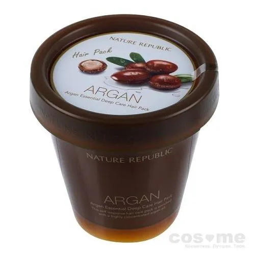 Маска для волос восстанавливающая с арганой Nature Republic Argan Essential Deep Care Hair Pack — COS ❤️ ME.RU