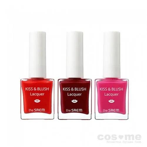 Набор лак для ногтей + Тинт для губ и румяна THE SAEM Kiss&Blush Lacquer & Kissholic Nails фото 1 — COS ❤️ ME.RU