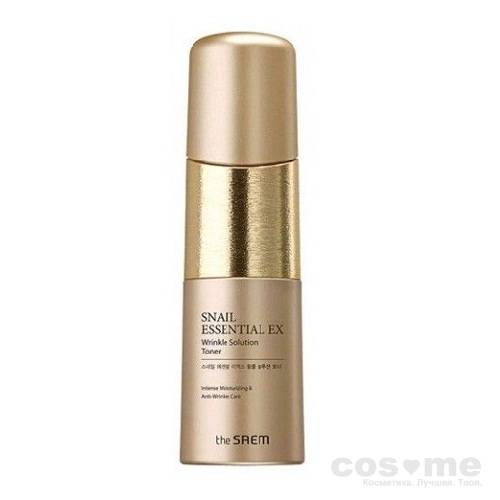 Тонер антивозрастной The Saem Snail Essential EX Wrinkle Solution Toner Анивозрастной тоник против морщин с фильтратом улиточной слизи.