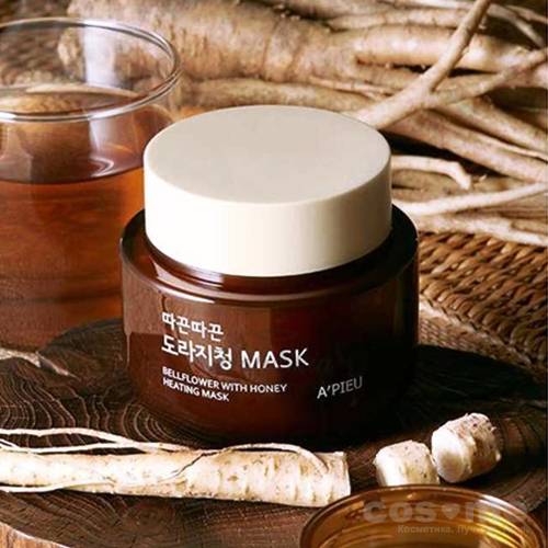 Маска для лица с медом согревающая A'PIEU Bellflower With Honey Heating Mask — COS ❤️ ME.RU