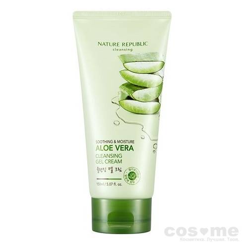 Гель-крем очищающий с алоэ вера Nature Republic Soothing &amp; Moisture Aloe Vera Cleansing Gel Cream Очищающий гель-крем с алоэ вера