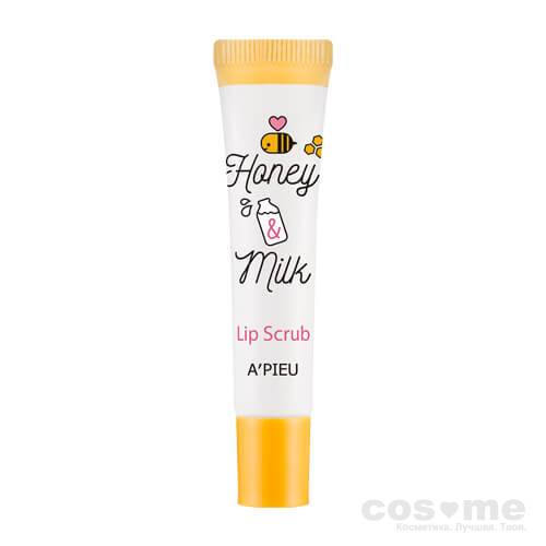 Скраб для губ A'PIEU Honey &amp; Milk Lip Scrub — COS ❤️ ME.RU