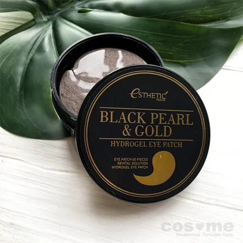 Патчи для глаз с экстрактом чёрного жемчуга и золота Esthetic House Black Pearl &amp; Gold Hydrogel Eye Patch — COS ❤️ ME.RU