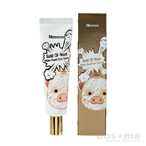 Крем для глаз осветляющий с золотом ласточкино гнездо Elizavecca Gold CF-Nest White Bomb — COS ❤️ ME.RU