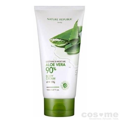 Крем для тела успокаивающий с экстрактом алоэ вера Nature Republic Soothing &amp; Moisture Aloe Vera 90% Body Cream Крем для тела успокаивающий 90% алоэ вера