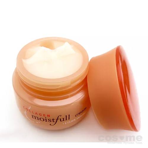 Крем для лица увлажняющий с коллагеном ETUDE HOUSE Moistfull Super Collagen Deep Cream — COS ❤️ ME.RU