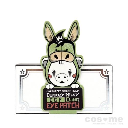 Патчи для глаз Elizavecca donkey piggy milky egf cling eye patch Патчи для эффективного увлажнения.