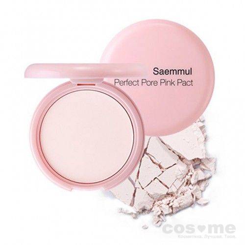 Пудра компактная розовая The Saem Saemmul Perfect Pore Pink Pact — COS ❤️ ME.RU