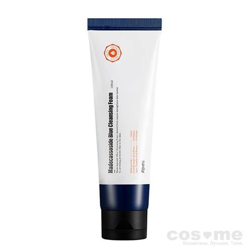 Пенка для умывания мужская с мадекассоидом A'PIEU Madecassoside Blue Cleansing Foam  — COS ❤️ ME.RU