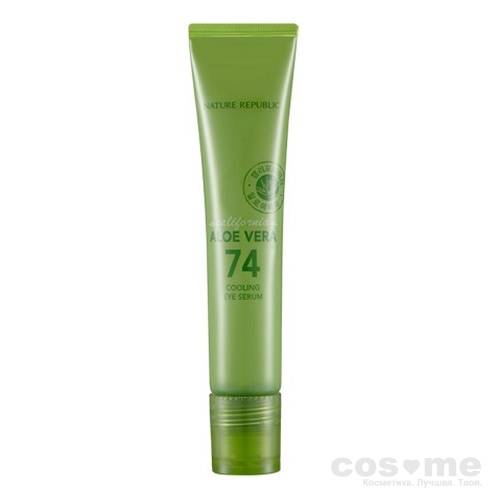 Сыворотка для глаз с экстрактом алоэ с роликом Nature Republic California Aloe Vera 74 Cooling Eye Serum — COS ❤️ ME.RU