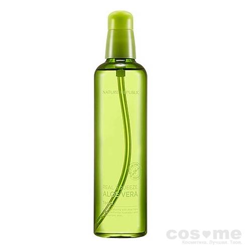 Тонер с экстрактом алоэ вера Nature Republic Real Squeeze Aloe Vera Toner фото 1 — COS ❤️ ME.RU