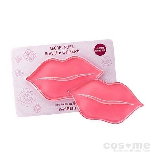 Патчи для губ гидрогелевые The Saem Lip Secret Pure Rosy Lips Gel Patch — COS ❤️ ME.RU
