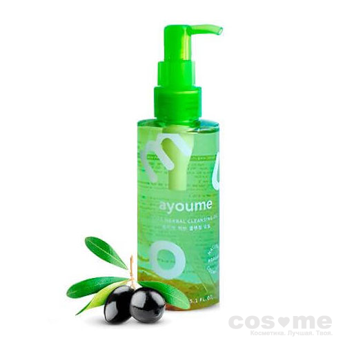 Гидрофильное масло для глубокого очищения AYOUME OLIVE HERB CLEANSING OIL Увлажняющее гидрофильное масло для очищения кожи и снятия макияжа с натуральным маслом оливы.
