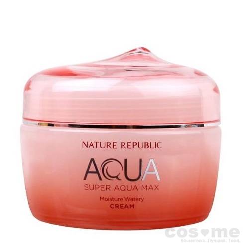 Крем для лица увлажняющий Nature Republic Super Aqua Max Moisture Watery Cream (В работе) — COS ❤️ ME.RU