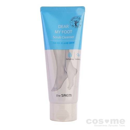 Пенка-скраб для ног The Saem Dear My Foot Scrub Cleanser Очищающая пенка-скраб для ног.