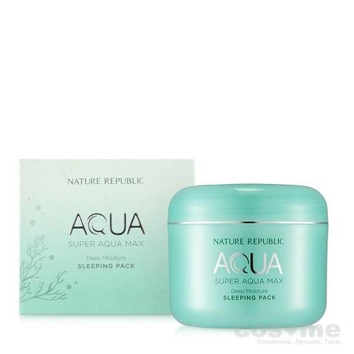 Маска для лица ночная Nature Republic Super Aqva Max Deep Moisture Sleeping Pack(В работе) — COS ❤️ ME.RU