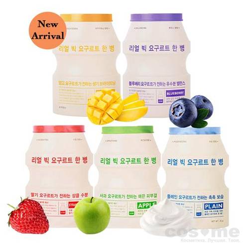 Маска для лица тканевая йогуртная A'PIEU Real Big Yogurt One Bottle — COS ❤️ ME.RU