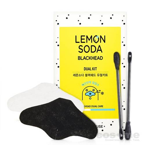Двухшаговая система очищения пор с экстрактом лимона и соды ETUDE HOUSE LEMON SODA BLACKHEAD DUAL KIT — COS ❤️ ME.RU